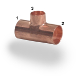 End Feed 76mm x 76mm x 42mm Branch Reducing Tee End Feed 76mm x 76mm x 42mm Branch Reducing Tee
