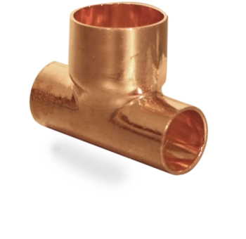End Feed 42mm x 35mm x 28mm Branch and One End Reducing Tee End Feed 42mm x 35mm x 28mm Branch and One End Reducing Tee