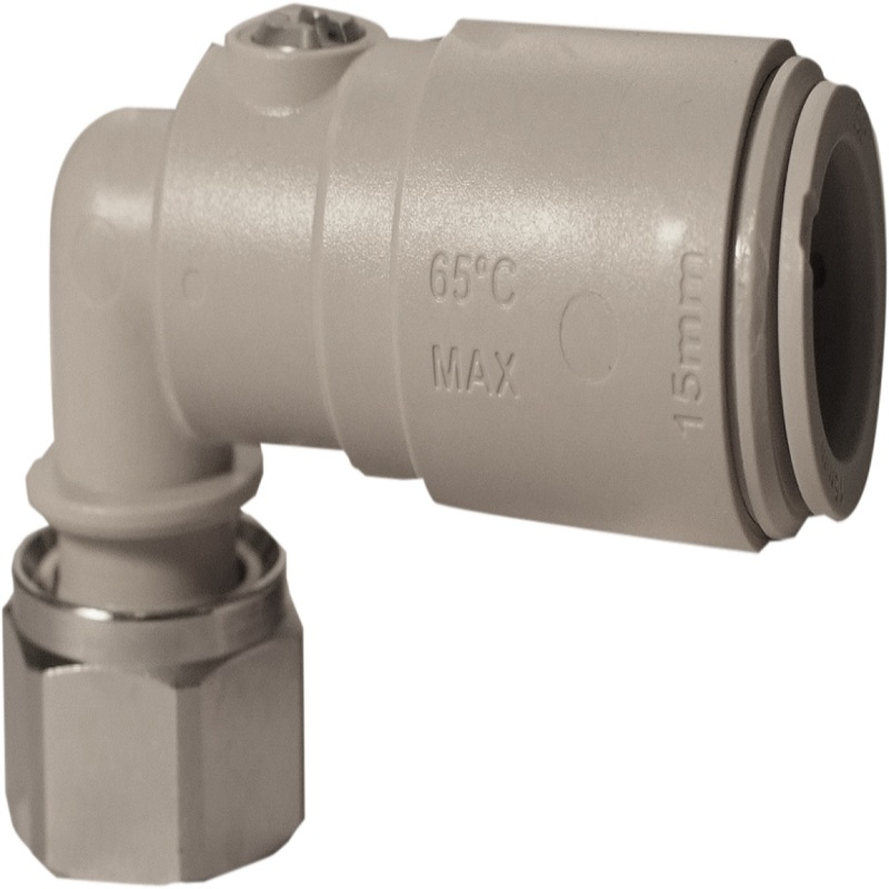 John Guest Speedfit Angled Service Valve With Tap Connector | Super
