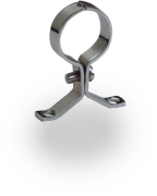 22mm Chrome Pressed Pipe Clip