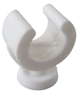 22mm Single Open Clip White