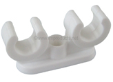 15mm Double Open Clip White 15mm Double Open Clip White
