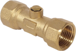 3/4" F x F Brass Double Check Valve