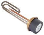 11" Copper Immersion Heater c/w 7" Stat