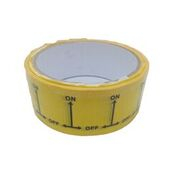 ID Tape inchON-OFFinch Black/Yellow 38mm x 33m