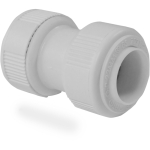 PipeLife Straight Connector Qual Fit White