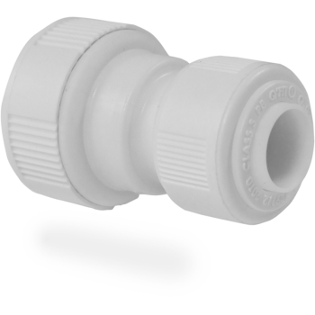 PipeLife Straight Reducer Qual Fit White