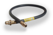 3ft x 1/2" Cooker Hose Straight Bayonet Natural Gas