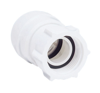 Speedfit 15mm x 1/2Inch Female Coupler - Tap Connector White